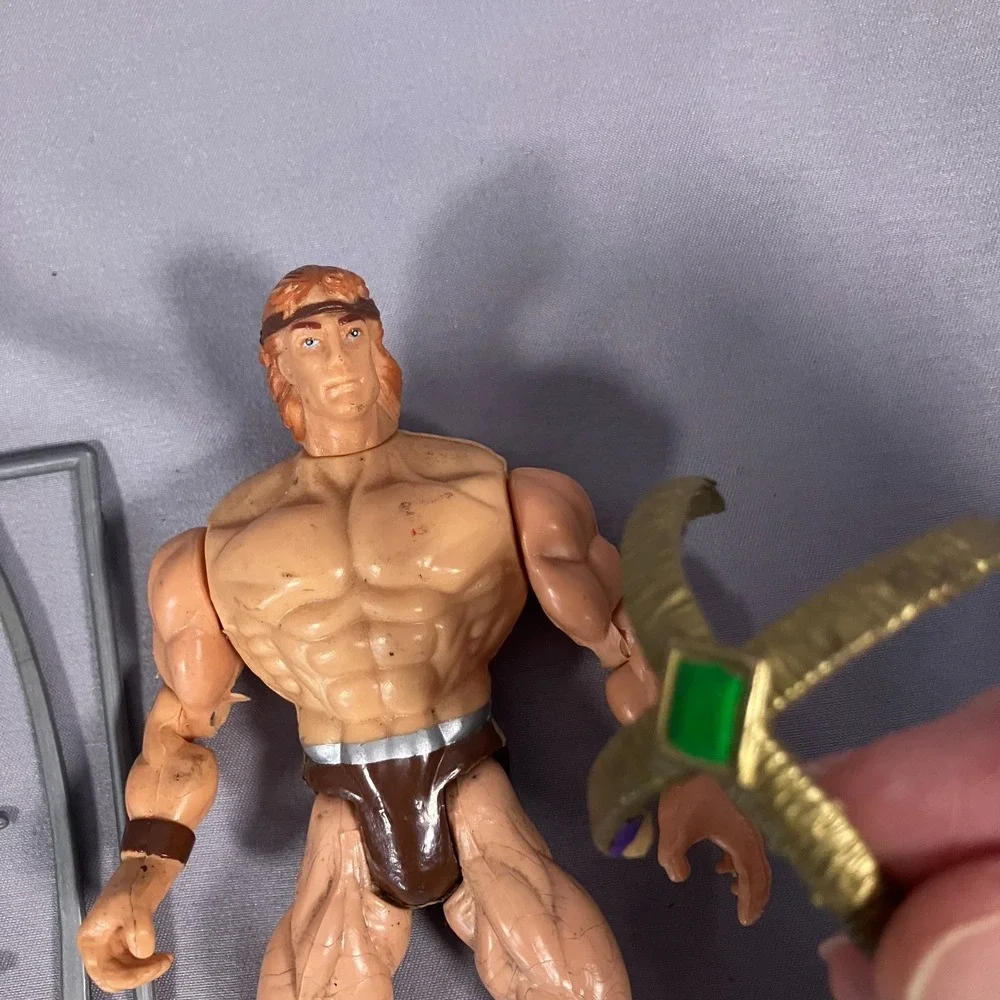 1996 S.C. Muscle Action Figures Lot of 2 with Accessories